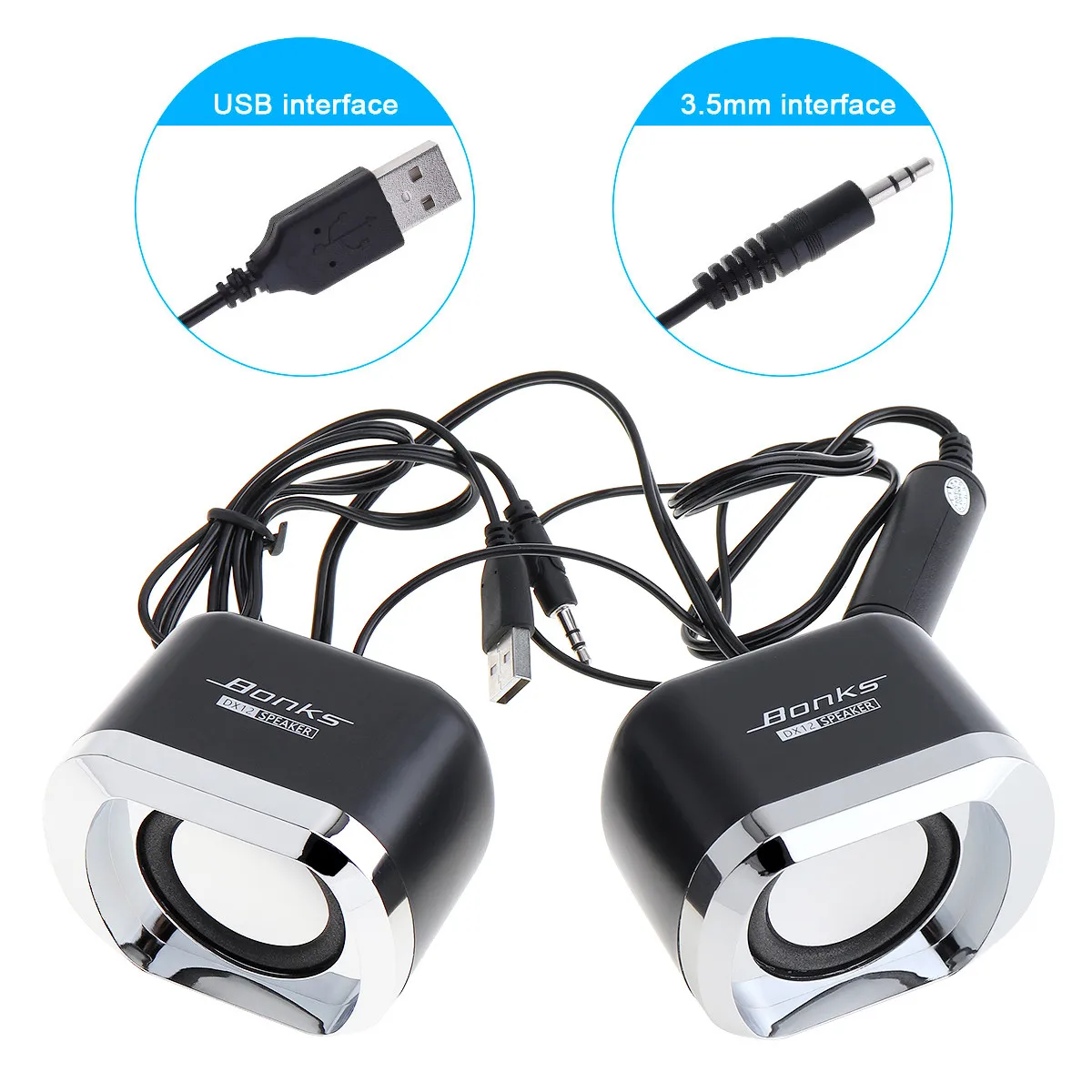 DX12 мини Портативный USB 2 0 сабвуфер маленький Динамик компьютер громкий с 3 5 мм