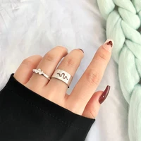 ifmia trendy silver color snake rings for women men lover couple rings set friendship engagement wedding open rings 2021 jewelry