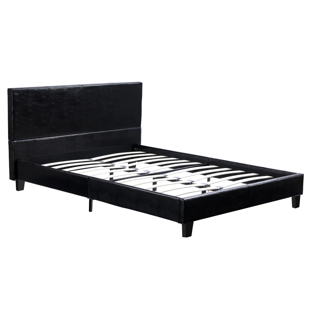 Strong Full Size Metal Construction Modern Style Black Easy To Assemble[us-stock]