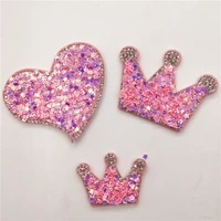 12pcslot mix style star sequin padded appliques for diy accessories craft handmade decoration