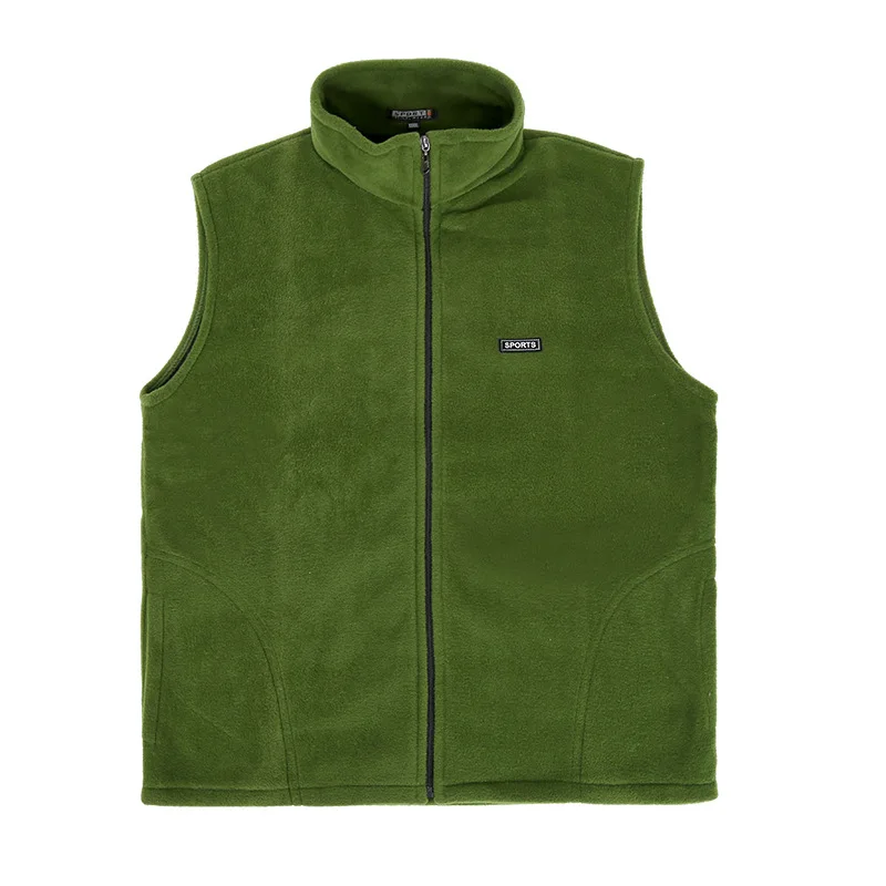 

Mens Outdoor Fleece Vest Women's Casual Hiking Jogging Waistcoat Elder's Leisure Pockets Camping Sportswear Waistcoat Jackets