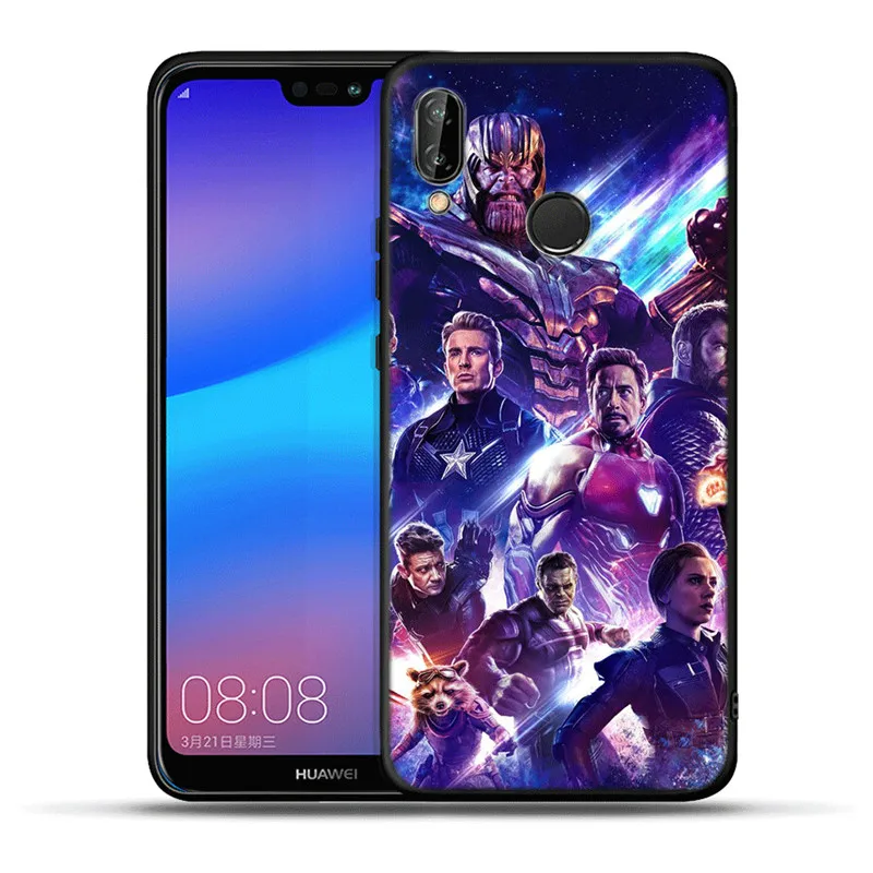Герои Marvel Человек-паук Железный человек для huawei mate 20 10 P30 P20 P10 P9 P8 Lite Pro P Smart Мягкий силиконовый чехол Etui