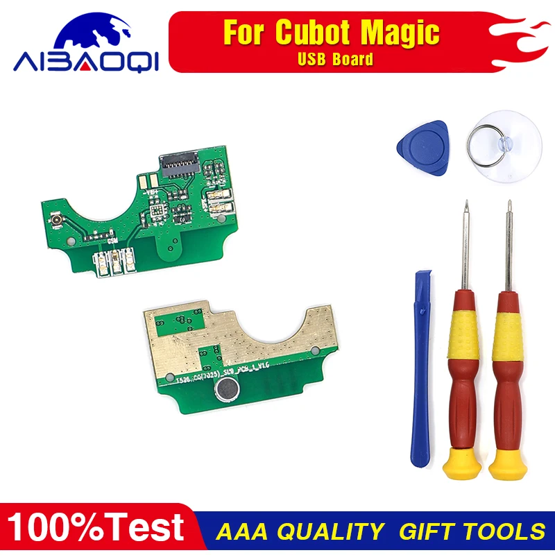 USB Plug Port Charge Board+Motor Vibrator+Microphone For Cubot Magic Phone Perfect Replacement Parts |