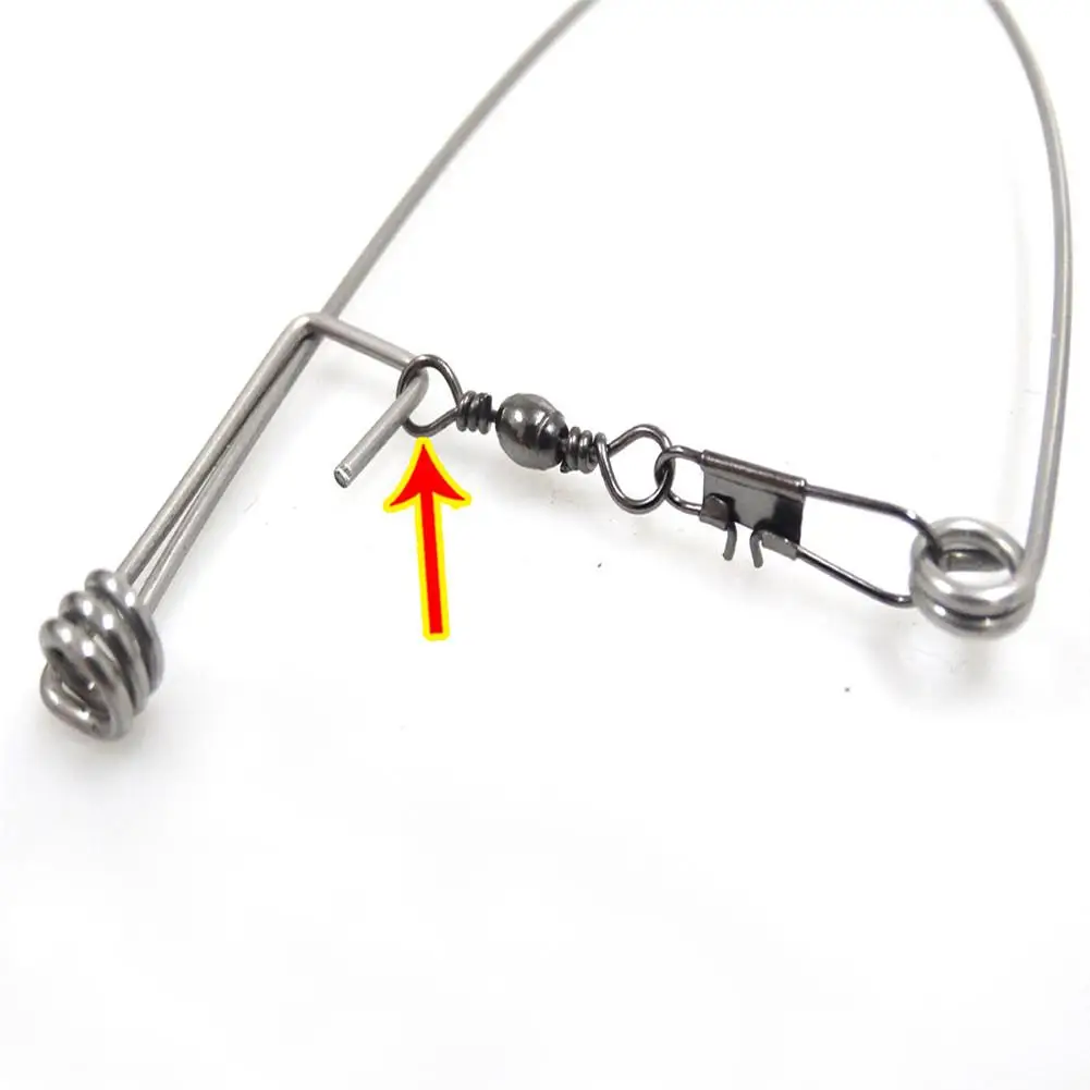 1 шт./партия автоматический пружинный рыболовный крючок из нержавеющей стали