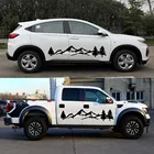 Большой боковой кузов автомобиля наклейки горное дерево фотографика для трейлера RV трейлера 4X4 внедорожника кемпера