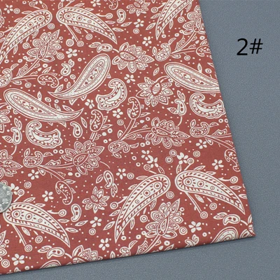 Ткань с принтом Пейсли в этническом стиле 100% хлопок поплин ткань для рубашек