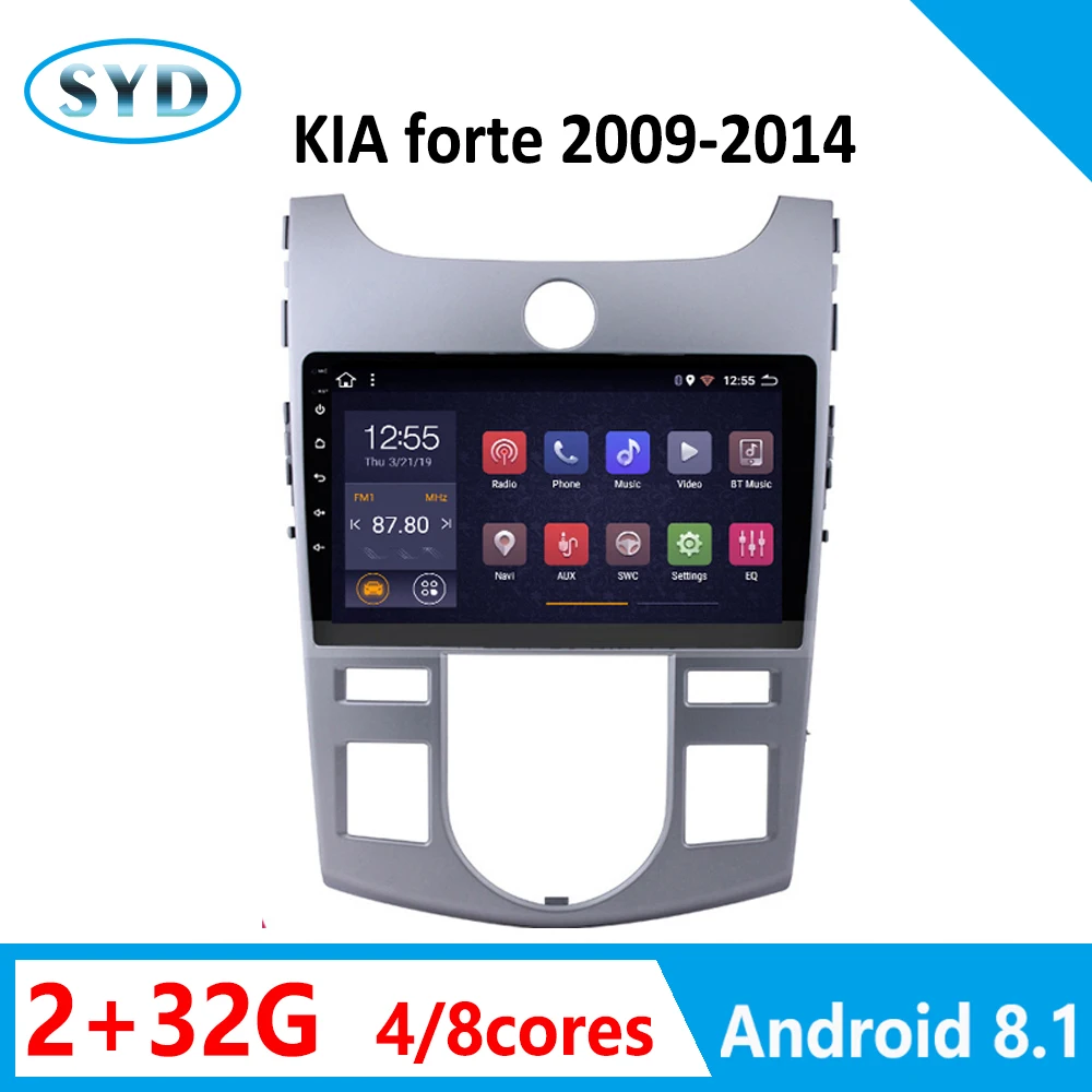 Для KIA Форте 2009 2014 автомобиль радио 9 &quotAndroid 8 1 2G + 32G gps навигации мультимедийный