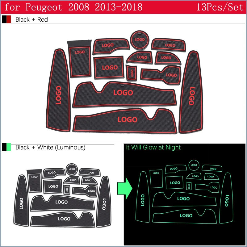 Противоскользящий резиновый подстаканник для Peugeot 2008 2013 ~ 2018 аксессуары