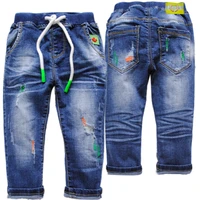 4041 0 4 years hole soft denim jeans pants baby jeans kids trousers boys casual pants children spring autumn hole jeans boy