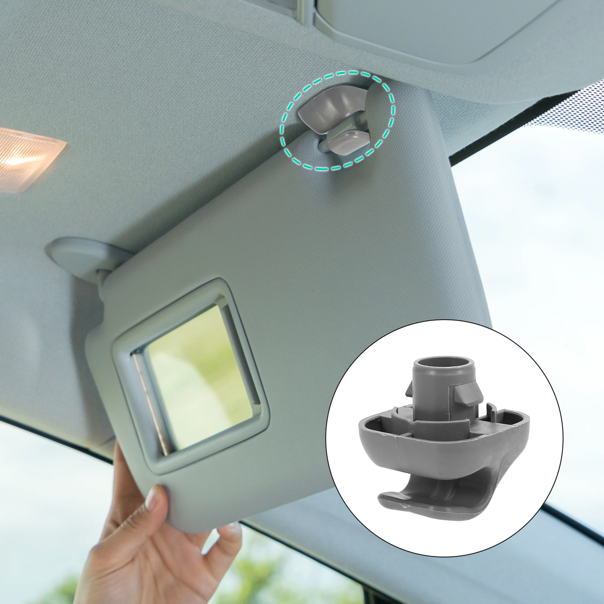 Автомобильный пластиковый кронштейн X Autohaux для крюк козырька от солнца фиксатор