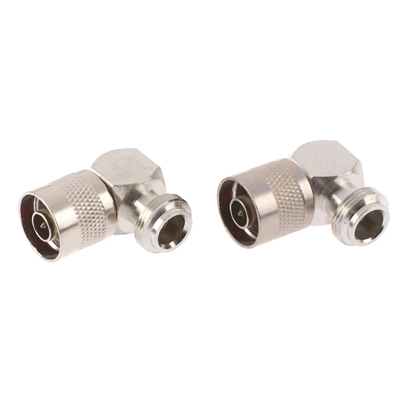 

New Hot 2pcs N Male Plug To N Female Jack Right Angle RF Coaxial Adapter Connectors