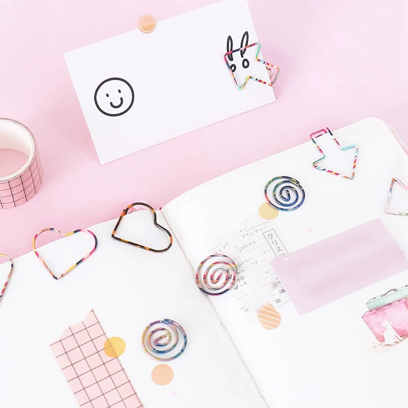 

Creative Paper Clip Special-Shaped Heat Transfer Printing Paper Clip Small Fresh Paper Clip