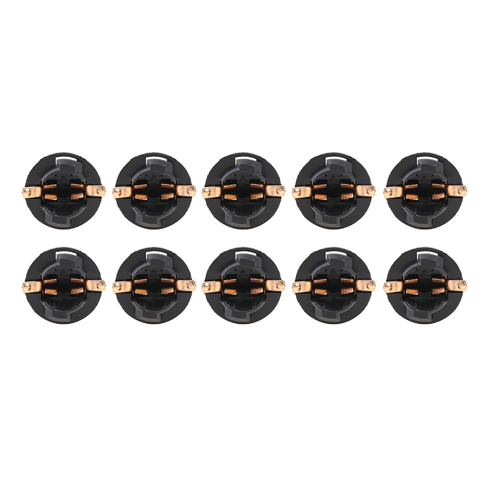 

T10 Twist Lock Bulb Socket Wedge Base Easily Installation Personal Car Elements Car Instrument Cluster Light 10 Pack