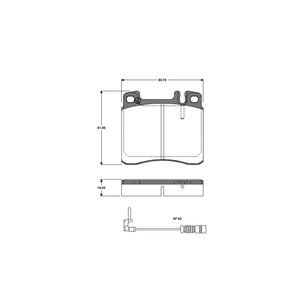 

Ceramics Brake pads for MERCEDES-BENZ 300SD 1991-1993 car Parts Replacement 0024200320