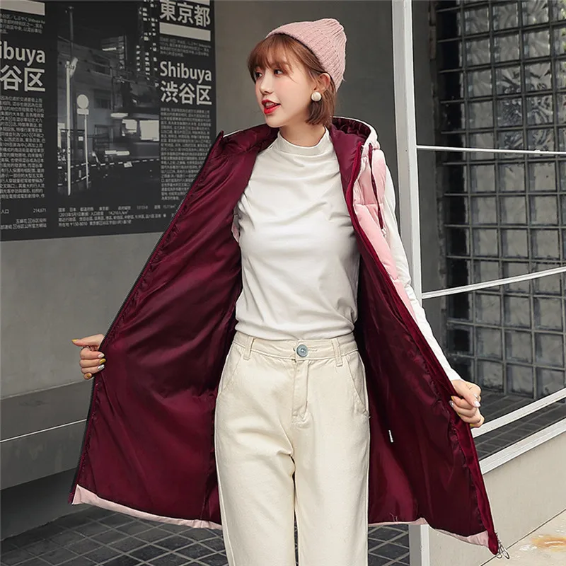 Женский жилет пальто плюс размер 2019 модная новая зимняя теплая парка