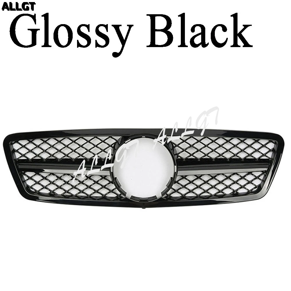 Передняя решетка для бампера Mercedes Benz W203 C230 C320 C240 2000 2001 2002 2003 2004 2005 2006 матовая