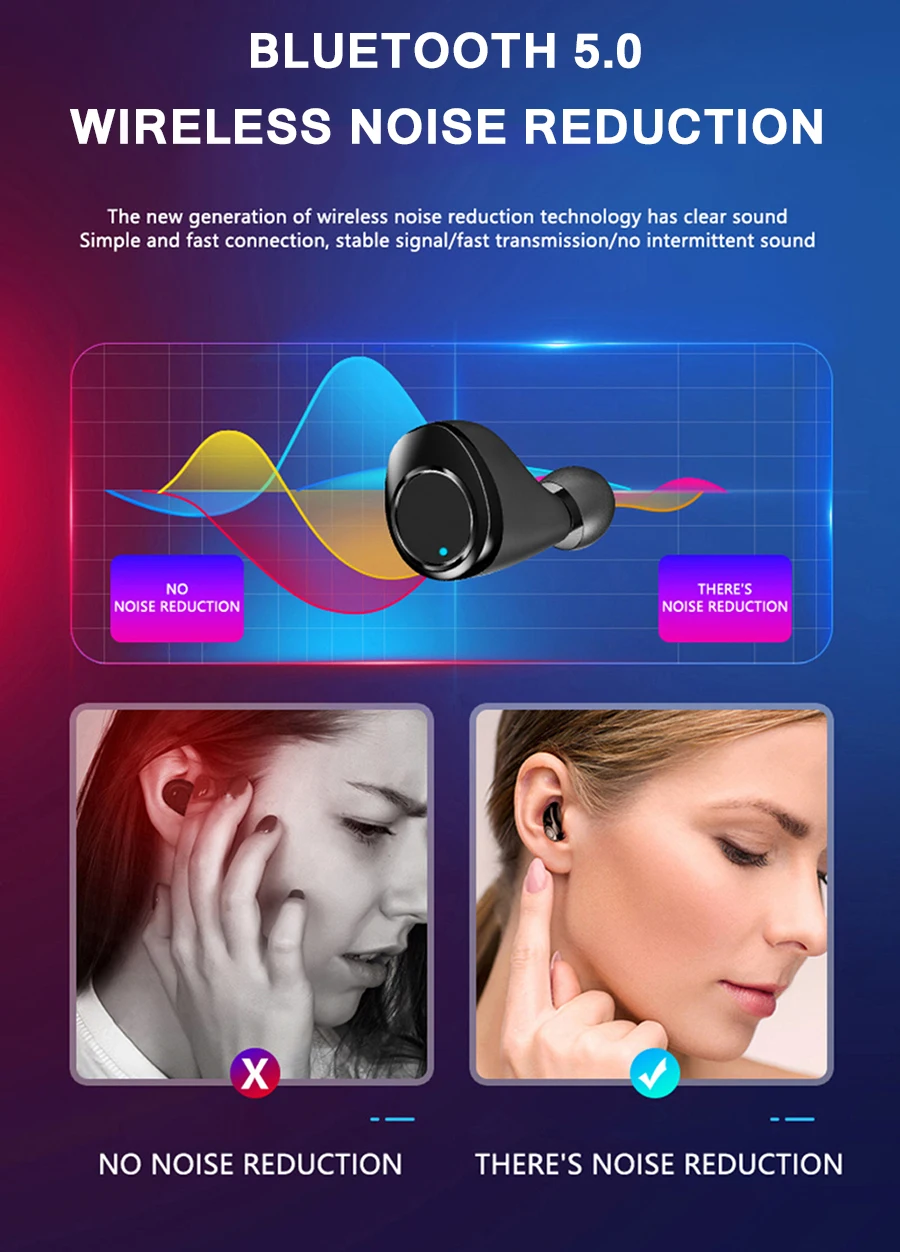 Bluetooth наушники X13 TWS стерео Бас объемные наушники металлический корпус IPX7 Водонепроницаемая игровая гарнитура 5000 мАч беспроводные наушники