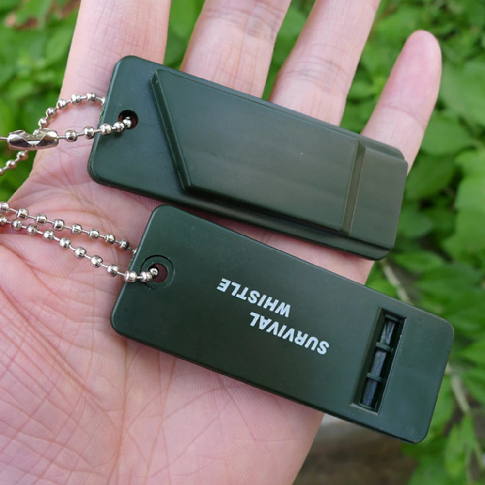 

10pcs Outdoor Survival Whistle Lifesaving Multi Audio High Triple Frequency Plastic Emergency Whistle Camping Accessory