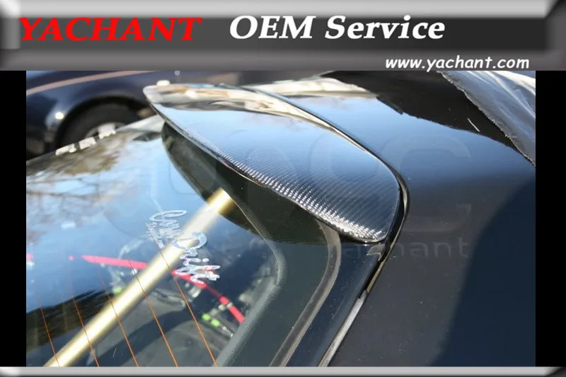 Стайлинг автомобиля задний спойлер из углеродного волокна на крышу подходит для