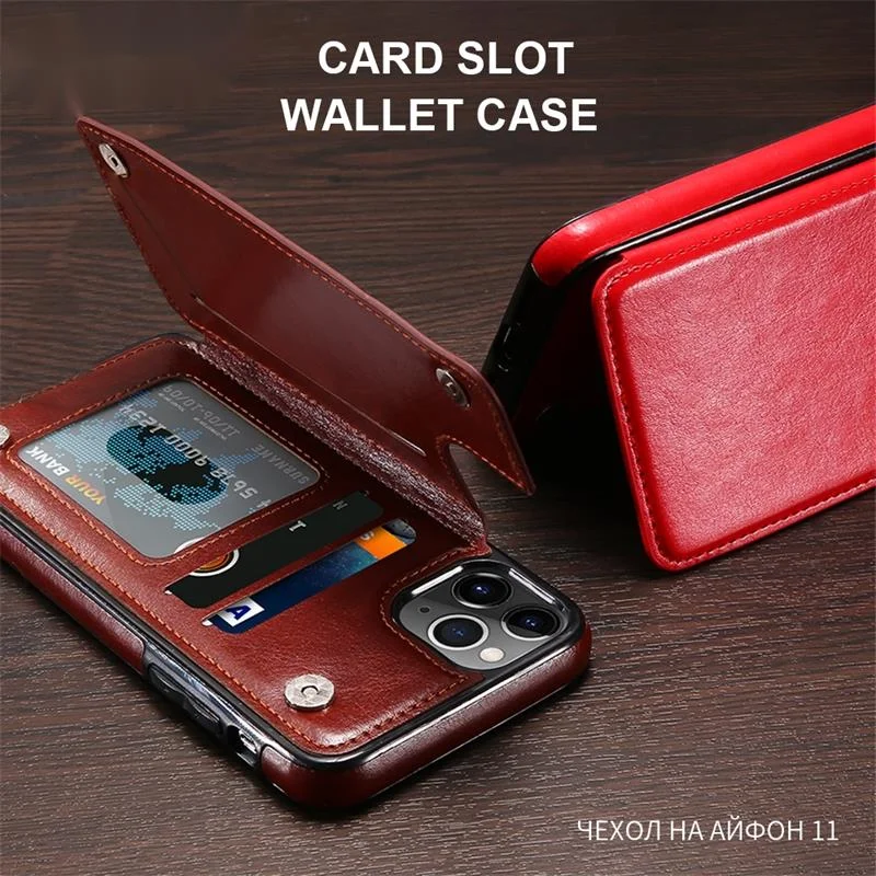 

leather wallet case For iPhone 11 12 pro max 12 pro 7 8 xr xs 7plus 11 card holder for iphone 11pro 8plus 6 6s coque