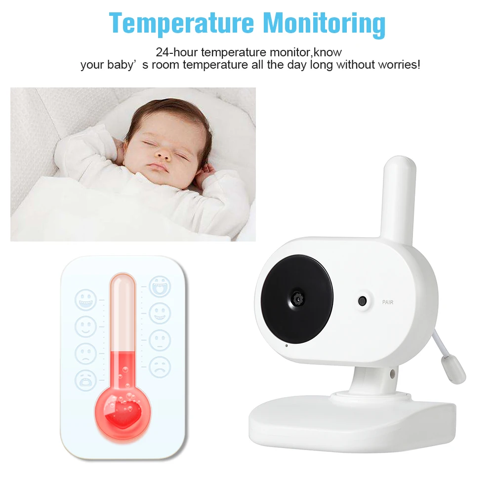 Радионяня 3 5 дюйма ЖК-экран Двусторонняя аудио-видео-камера в режиме реального