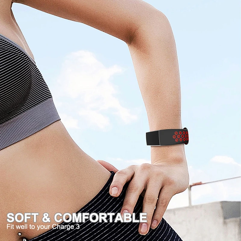 Довольно ремешок correa Браслет Ремни для Fitbit заряд 3 4 х Band умные часы Экран Защитная