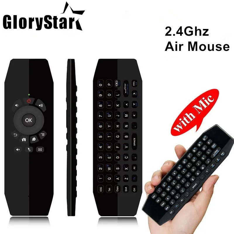 T5 Беспроводная мини-клавиатура воздушная мышь с микрофоном смарт-пульт
