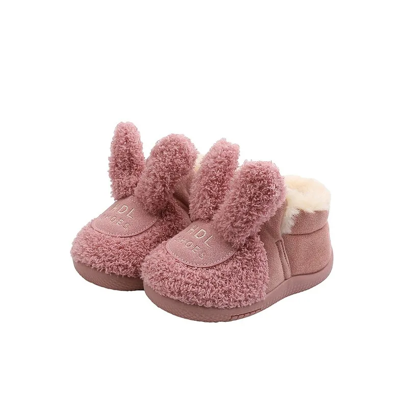 

Winter Baby Snow Boots Soft Soles 0-3 Baby Cotton Shoes Thickened Toddler Shoes Warm