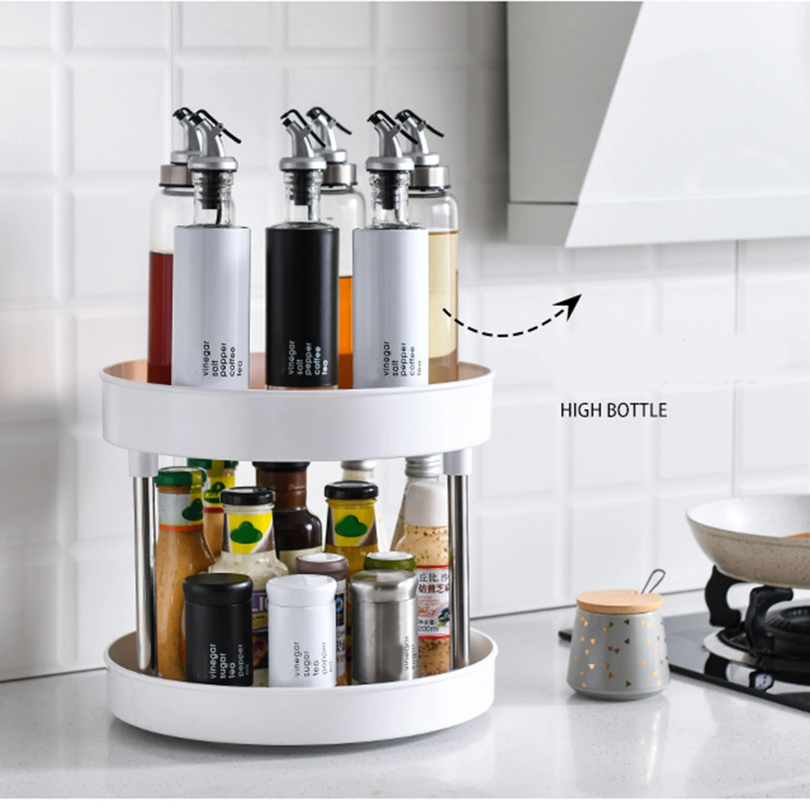 

Вращающаяся вешалка для специй, вращающаяся вешалка на 360 градусов, многофункциональная вращающаяся вешалка для спальни, кухни, VA8