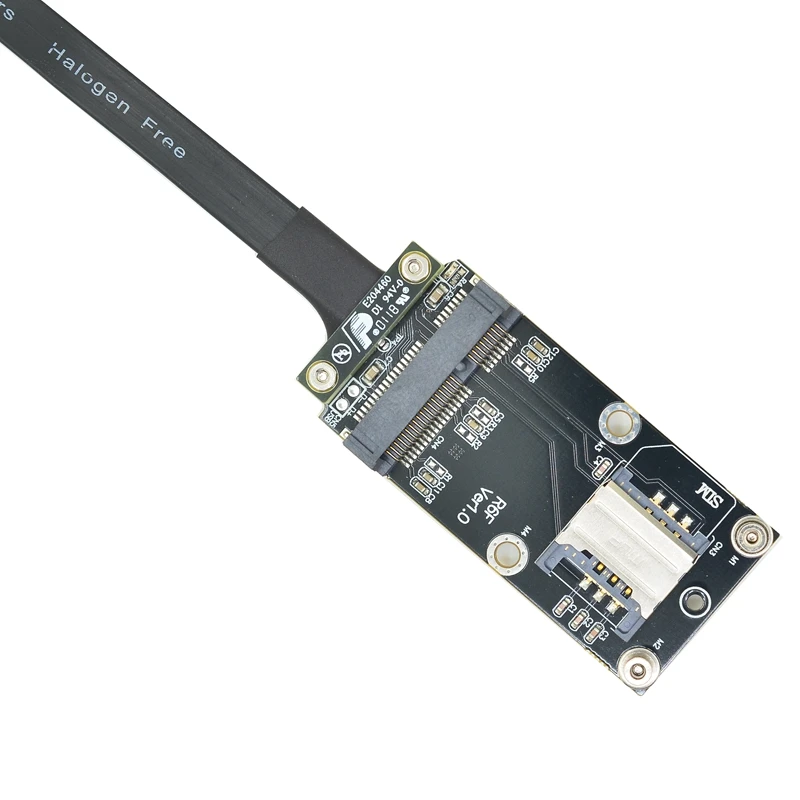 Переходник PCI-e PCIe 4x на mini mPCIe Удлинительный кабель для карты x4 5 см-100 см 1 фут 2 фута 3
