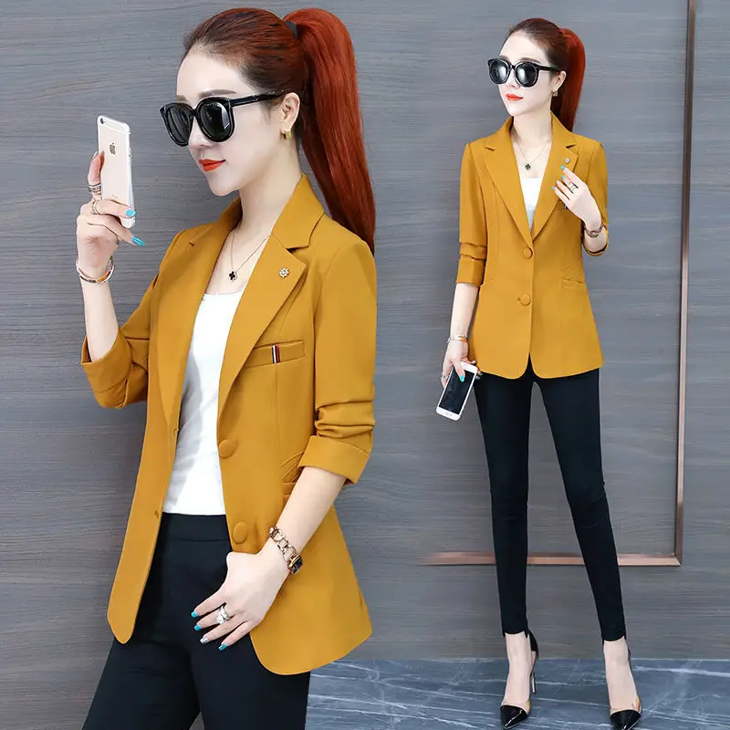 

Suit Jacket Women 2022 New Fashion Spring And Autumn Professional Suit Casual Wild Female Blazer