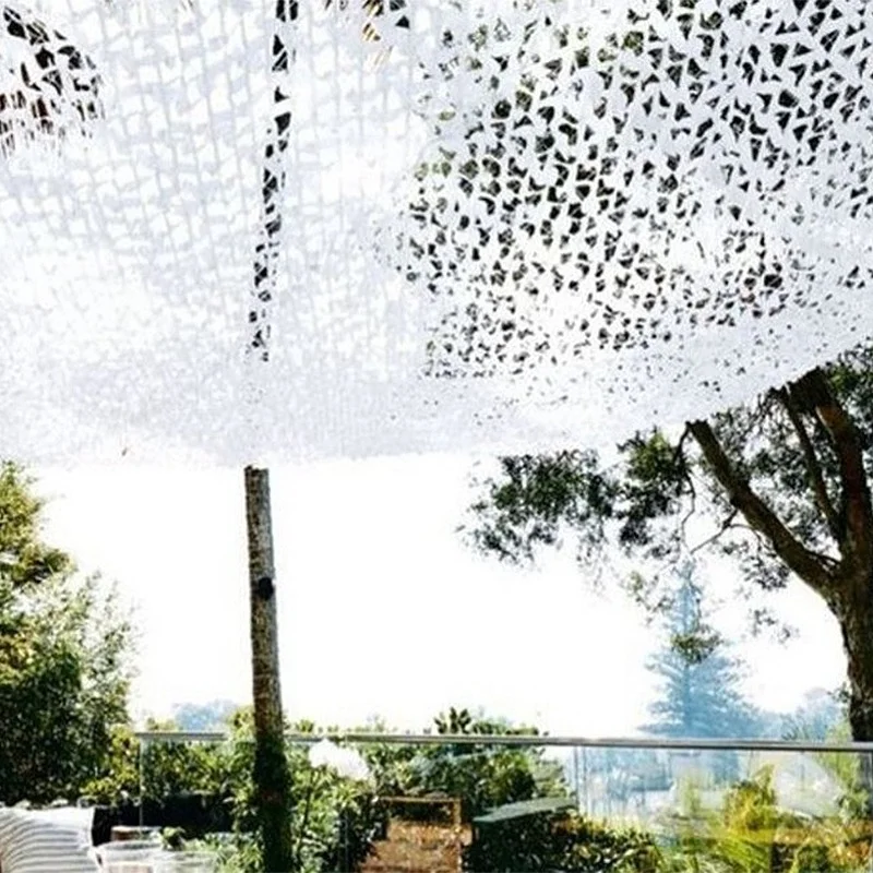 Белая камуфляжная сетка солнцезащитные сетки наружный тент навес сменная крышка