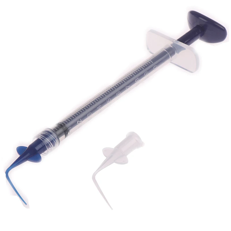 Puntas de enjuague para irrigaci&oacute;n, jeringa de irrigaci&oacute;n Dental de resina compuesta Flexible para dientes-5