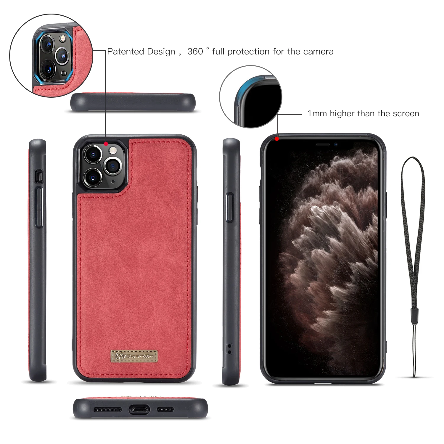 Чехол мне бумажник чехол для iPhone 11Pro XS XR 7PLUS поставляется с вверх-вниз раскладушка и съемной брошью магнитное крепление чехол