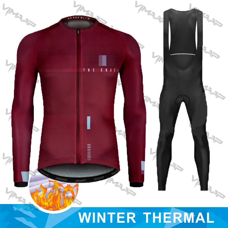 Новинка 2020 спортивный термальный флисовый комплект для велоспорта велосипедные