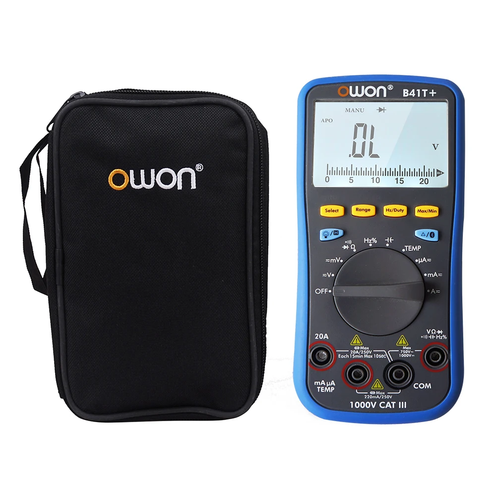 Цифровой мультиметр OWON B41T + умный Автомобильный 4 1/2 с Bluetooth точный
