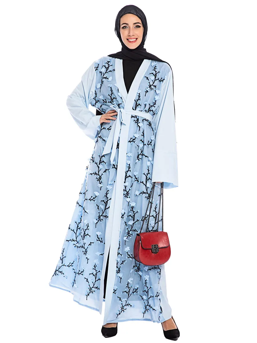 Abaya Марокканский кафтан Vetement Femme новое модное платье с простым принтом абайя турецкий осенний Musulmane Femme платье - Цвет: Abaya
