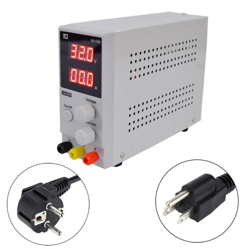 

30V 10A LED Display Adjustable Switching Regulator DC Power Supply K3010D Kits E7CB