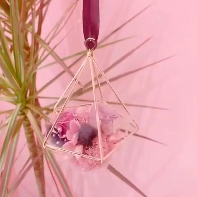 Металлические геометрические воздушные растения Цветочный горшок стойки