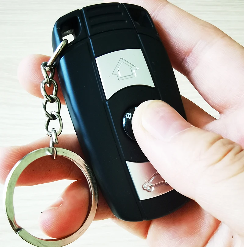 

Creative Car Key Lighter.Metal Butane Gas Inflatable Direct Jet Flame Cigar Lighters.Mini Portable with Key Chain.Smoking Gift