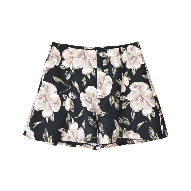 

Dabuwawa Exclusive A-Line Floral Print Shorts Women Beach Summer Flower Shorts Female Streetwear High Waist Shorts DO1BSP004
