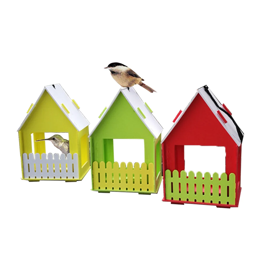 Деревянный Птичье гнездо коробка Новый DIY разведение попугай петухи Ласточки на