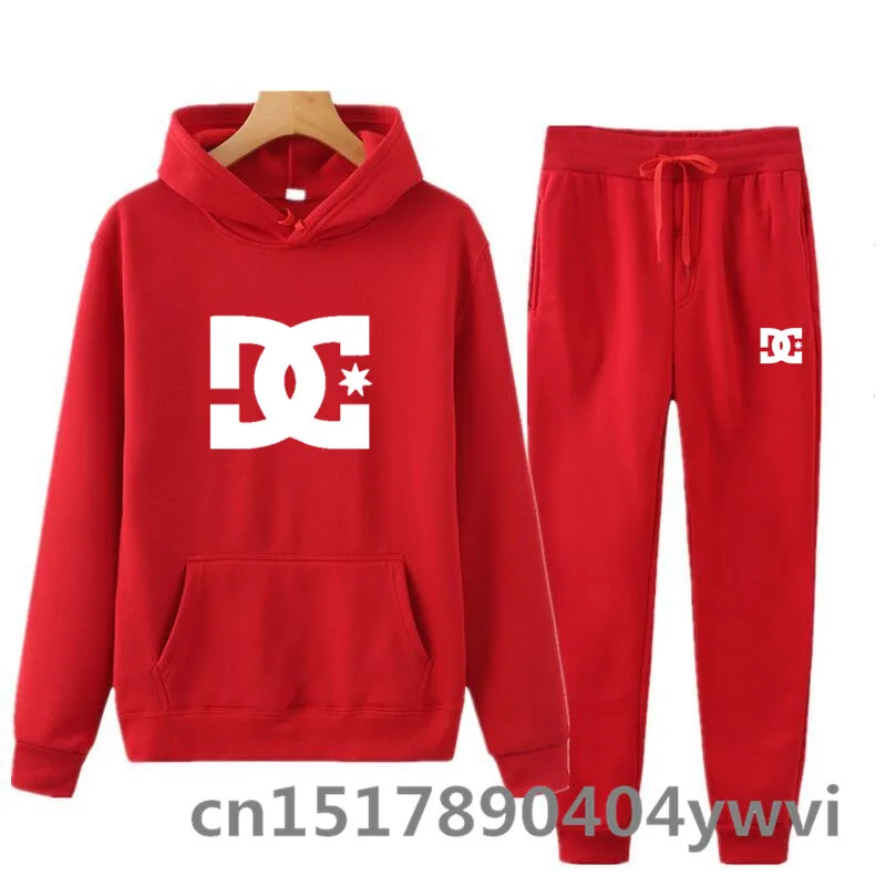

Brand Men Sports Casual Sets New Men's Hoodies + Pants Two-Piece Suit Tracksuit Fashion Solid Color Sets Male