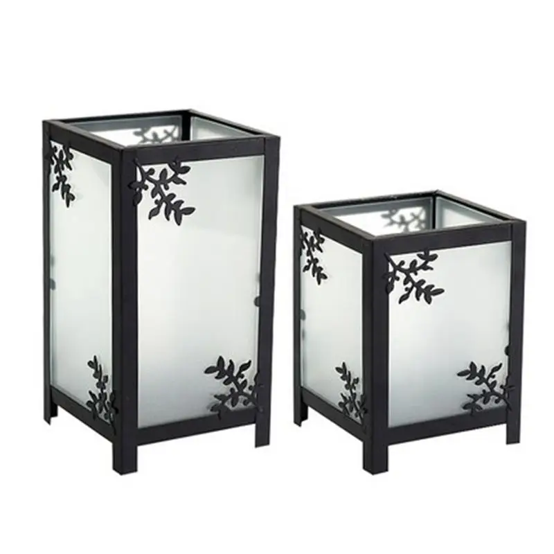 Стеклянный Железный подсвечник в стиле ретро китайские креативные подсвечники