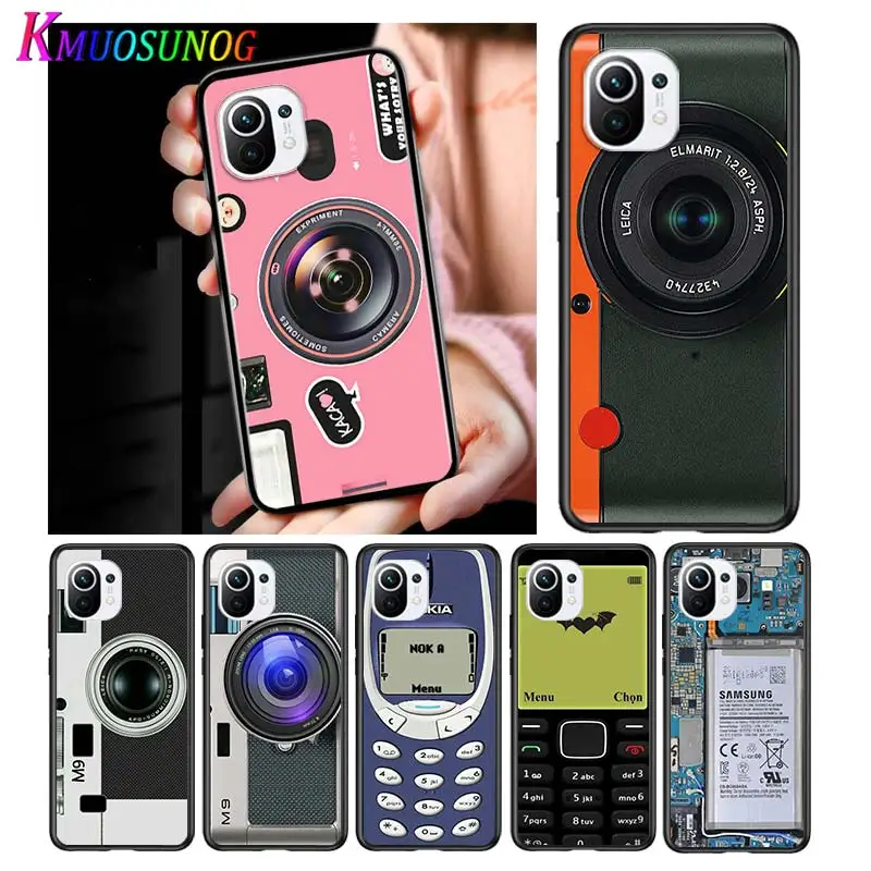 Принтом в виде фотокамеры чехол для телефона стиле ретро музыкальной кассеты Xiaomi