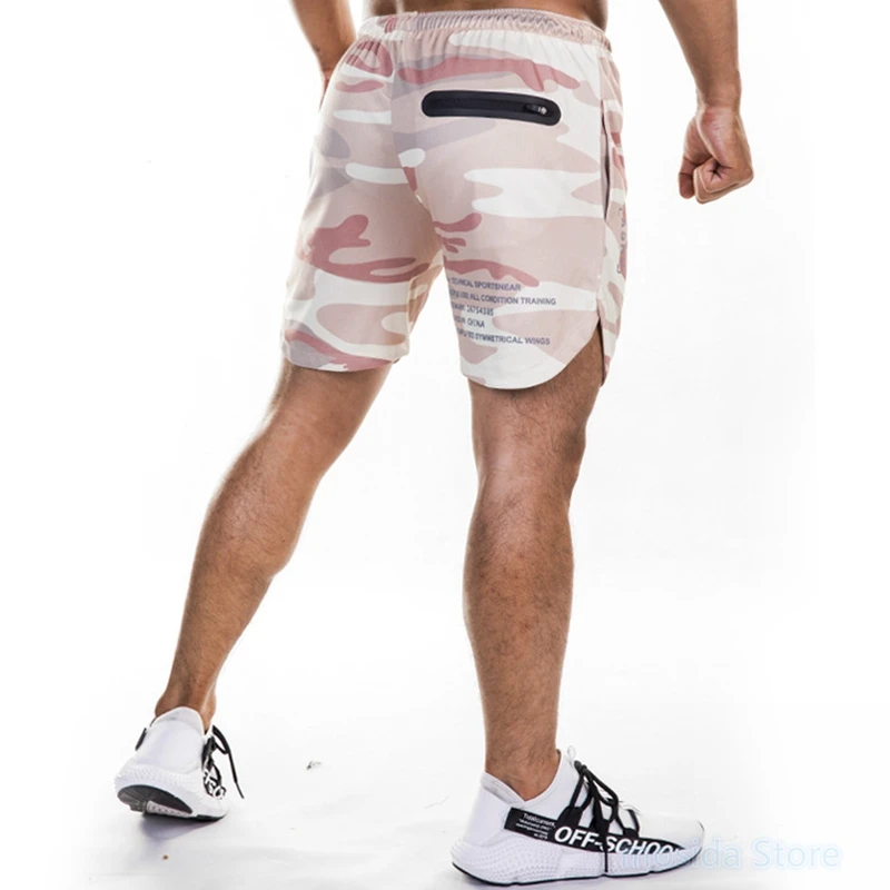 

2020 summer thin men's shorts loose straight casual pants quick-drying mesh running training sports beach pants