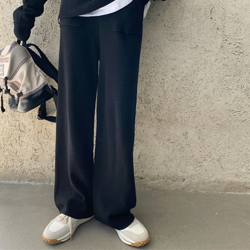 Женский Повседневный костюм Sister Fara трикотажный свитер с круглым вырезом и прямые