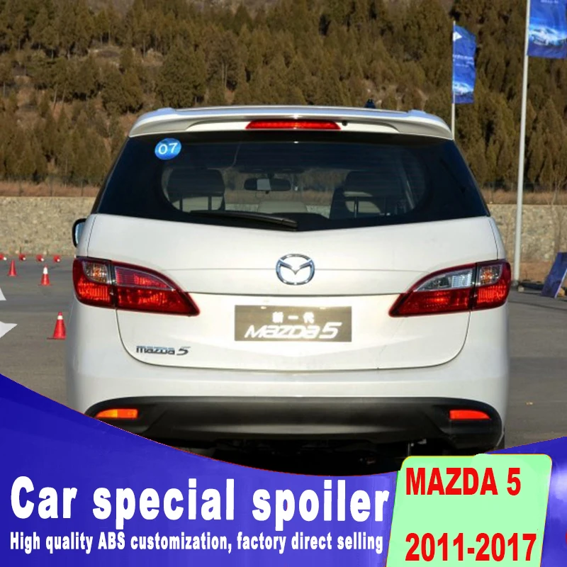 5 спойлеров для 2011 2017 высококачественных АБС материалов установки Mazda от