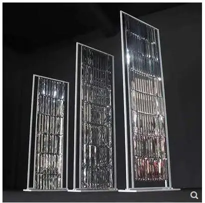Nuevos accesorios de boda: Cortina de cristal, pantalla de hierro, escenario, Fondo de moda, centro comercial, decoraci&oacute;n, arreglos de boda-2