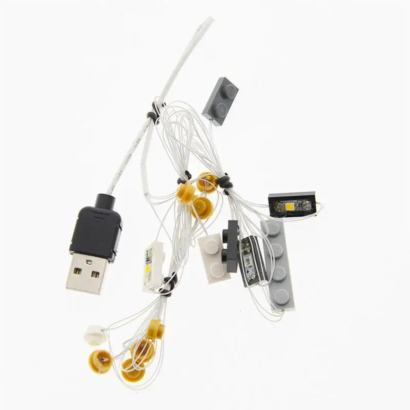 

Assembled building blocks Compatible with LED lighting parts 70670 luminous Hall Training Rotation Mysterious J0U0